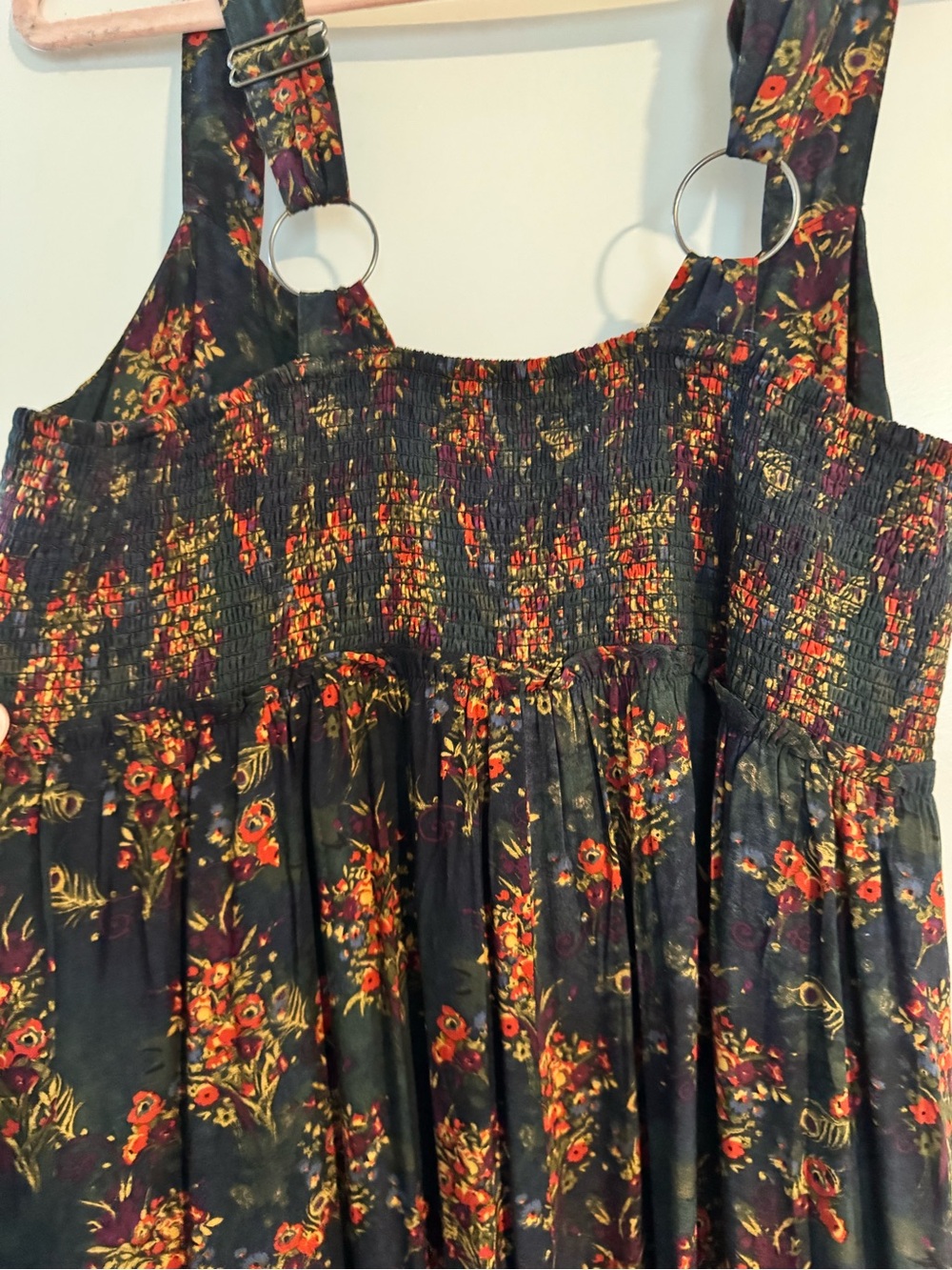 NWT Natural Life Gabi Jumpsuit - Navy Red Floral size Large - Picture 10 of 14